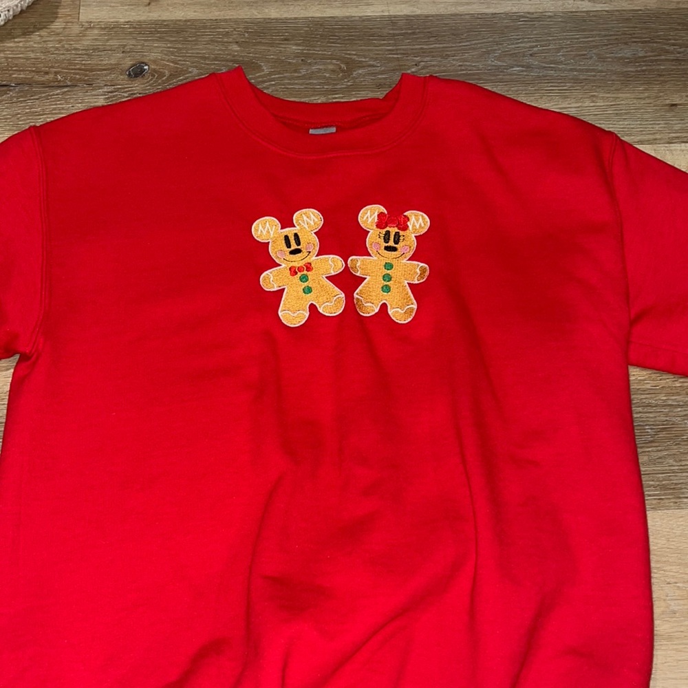 Red Disney Christmas crewneck
